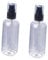 TOVINANNA 5 Pcs 50ml Refillable Small Spray Bottle Empty Plastic Makeup Water Container with Black Pump for Indoor Outdoor Use Ideal for Perfume Essential Oils and Travel