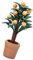 Abaodam Arbre Miniature Pot Décoratif pour Maison De Réaliste De Kumquat pour Décoration Intérieure