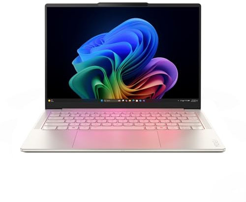 Lenovo Yoga Slim 7i Aura Edition Laptop | Copilot+PC | 14 WUXGA OLED | Intel Core Ultra 7 | 16GB RAM | 512GB SSD | Intel Arc Grafik | Win11 | QWERTZ | Seashell | 3 Jahre Garantie Exklusiv bei Amazon