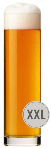 Rastal Bicchiere da birra gigante XXL – 3 litri (3,3 litri completo) – Bicchiere da birra per club, campionati e trofeo – Bicchiere da birra soffiato a bocca oversize