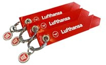 REMOVE BEFORE FLIGHT Lufthansa Anhänger - Originalmaterial - Mini-Format - 3er-Set
