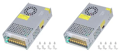 Frewurwer 2X Fuente de Alimentación de CC 36 V, 16.7 A, 600 W, Convertidor de 110 V CA A 36 V, Transformador de Fuente de Alimentación Conmutada de 16.7 A, 600 W para Cabrestante de 36 V.