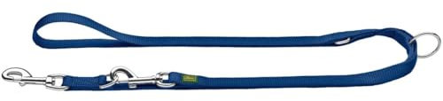 HUNTER Verstellbare Führleine aus weichem, griffigem Nylon, klassisch, 1,0 x 200 cm, marine
