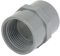 sourcingmap Raccord PVC tuyau d'eau droit à filetage femelle de 32 mm Connecteur gris