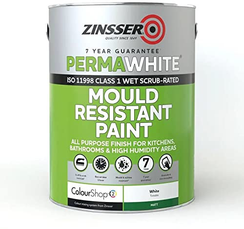 Zinsser Perma White Interior Paint Eggshell 10 Litre