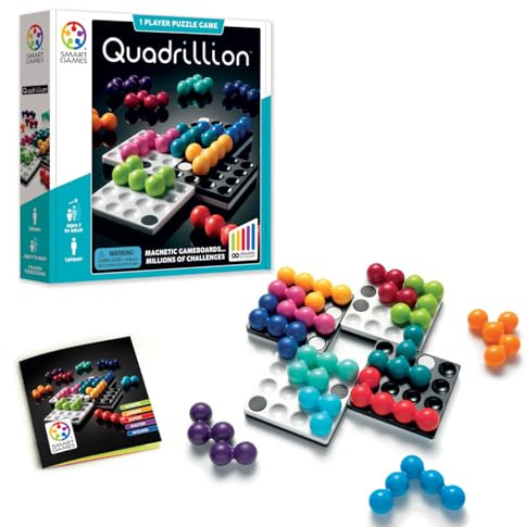 SmartGames Quadrillion – Endless Magnetic Puzzle Game with Unlimited Solutions for Ages 7+