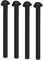 Element System 4 Stück Stahlrohrfüße rund, Tischbeine, Möbelfüße inklusive Anschraubplatte, Länge 90 cm, Durchmesser 60 mm, 4 Farben, 6 Abmessungen, schwarz, 11102-00059