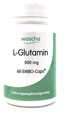 woscha L-Glutamin 500mg 60 Embo-CAPS® (35g) (vegan)