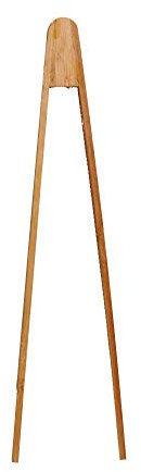 Best Sporting Barbeque I Klassiker Wurstzange für sicheres Greifen I Handliche und hygienische Grillzange Holz aus Buche I praktische Holz Grillzange I Grill Zange I 35 cm