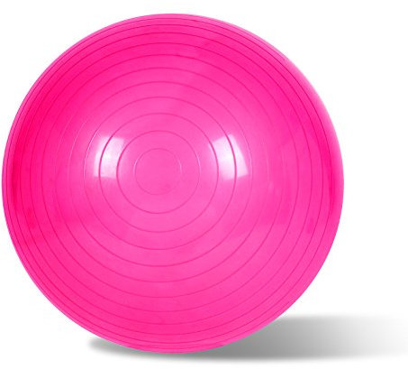 EmpireAthletics – Sitz- und Gymnastik-Ball mit Pumpe aus elastischem Gummi-Material mit 75 cm Ø – Sitzball Fitnessball in PINK