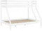 Erst-Holz Doppel-Etagenbett weiß 140x200 und 90x200 Erwachsenen-Stockbett Kiefer Massivholz 60.19-09-14W