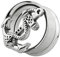 Monster Piercing 316L Chirurgenstahl Double Flared Tunnel | Anker | Ohr Plug Tunnel Piercing Fleischtunnel | Durchmesser: 8MM bis 20MM | Silber
