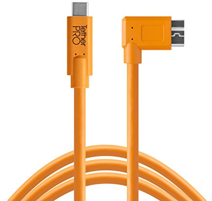 Tether Tools CUC33R15-ORG câble USB 4,6 m USB 3.2 Gen 1 (3.1 Gen 1) USB C Micro-USB B Orange