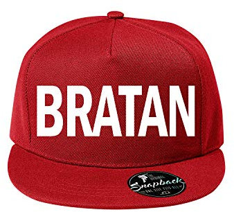 Baumwolle Bratan Baseball Cap, Basecap - Unisex Kappen, Sport, Reisen, Style - Baseballkappe Kappe, Mütze (418-Cap5P-7Rot)
