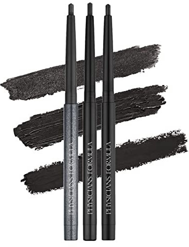 Physicians Formula Eyeliner - Eye Booster Gel Eyeliner Trio / individuell augenbetontes Eyeliner-Trio, Black, 3er Pack, 3g