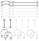 D.Bella Industrial Piercing Retainer Knorpel Helix Daith Tragus Ohrringe Augenbraue Septum Piercing Lippe Medusa Stud Set