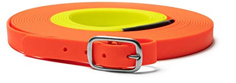 Mystique Biothane beta Schweißriemen 19mm orange-gelb 8m