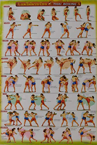 Unbekannt Muai Thai Boxen Kickboxen Kampfsport thailand Poster Schulung 76 cm x 53 cm