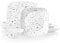 Corelle 18-Piece Dinnerware Set Service for 6, Chip Resistant, Glass, Terrazzo Rosa Square