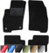 moto-MOLTICO Fußmatten Auto - Velours Autoteppiche passend für FIAT Panda 3 ab 2012-4-teiliges Set - Schwarze Automatten mit Schwarzen Ziernähten