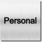 Türschild Personal Schild UV Druck 12 x 12cm - 3mm Aluverbund - Made in Germany - Art.Nr. 2124