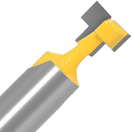 Pilang Zxxin-Fräser, 2 stück Sechskantschraube T Schlitz Frässchneider für Holzbearbeitung, 12mm 1/2 Zoll Schaft T-Slot Cutter Router Bit Set, Langlebiges Zubehör (Cutting Edge Length : 12.7X9.52)