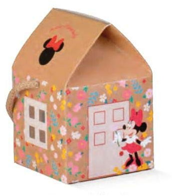 Cartai Bassanesi FormosoBomboniera Scatola CASETTA Porta Confetti Inserto Minnie Love Natural Colore Avana 5,5 x 5,5 x h 5 cm Set 10 pz Art 68221