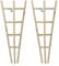 Wooden Fan Wall Trellis Climbing Plant Support Timber Trellises Wood Garden Outdoor Fence Frame 100cm Set of 2