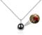 Personalised Photo Necklace Customized Photo Projection Necklace Round Pendant Necklace with Picture Inside Sterling Silver Projection Necklace Custom Jewelry Gifts for Women Girls Wife Mom Christmas