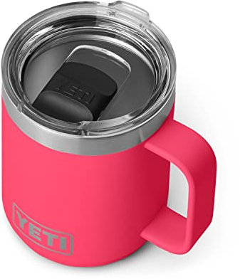 YETI Rambler stapelbarer Becher, vakuumisoliert, Edelstahl mit MagSlider-Deckel, 284 ml, Bimini Pink