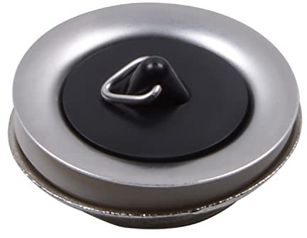 AQUADE 427-AQ Universalventil Ablaufventil 1 1/4 Ø 60 mm für Spülbecken Messing vernickelt, mit Dreikantbügel