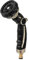 RESTMO Garden Hose Pipe Spray Gun, Metal Jet Nozzle Sprayer Heavy Duty with 9 Patterns, High Pressure Water Sprayer with Thumb Flow Control, Ideal for Outdoor Lawn & Plant Watering, Car & Pet Washing