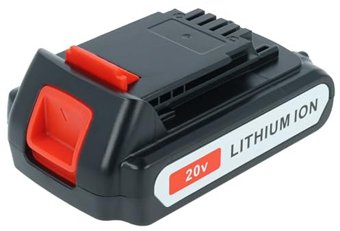 vhbw Batterie Compatible avec Black & Decker EGBL188 H1, EGBL18 Typ 1, EGBHP1881 Type 1, EGBHP188 H1 Outil électrique (2000 mAh, Li-ION, 20 V)