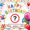 Indigos UG - Banner Geburtstag - Geburtstagsplane - Geburtstagsbanner Name & Alter 100x100 cm - Happy Birthday - individuell mit Wunschtext personalisiert - Wunschname und Jahreszahl