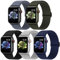 Jiamus 5 Stück Nylon Elastisches Solo Loop Armband Kompatibel mit Apple Watch Armband 44mm 45mm 46mm 49mm 42mm（series3 2 1）,Dehnbare Ersatzarmband für Iwatch Series 10/9/8/7/6/5/4/3/2/1Damen Herren