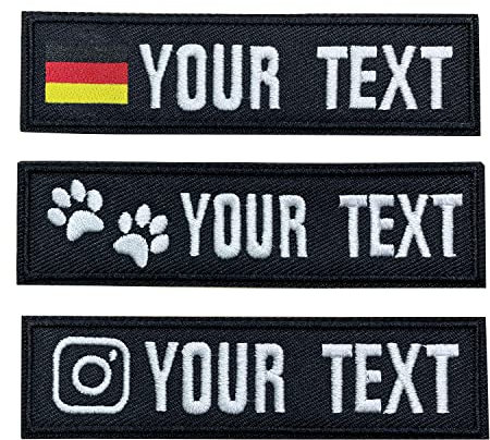 2 Stücke Benutzerdefinierter Name Patch personalisiertes Tag, militärische taktische Armee bestickte Moralabzeichen für Rucksäcke, Uniformen, Jacken