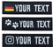2 Stücke Benutzerdefinierter Name Patch personalisiertes Tag, militärische taktische Armee bestickte Moralabzeichen für Rucksäcke, Uniformen, Jacken