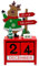 Adventskalender aus Holz, Holzblockkalender Würfelkalender Tischkalender Weihnachte, Countdown bis Weihnachten, Adventskalender ohne Befüllen (Rentier)