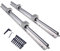 BEVDICNC Linearschiene SBR16 1200mm 2 Stück Silber Linearführung mit 4 Stück SBR16UU Lagerblöcken Rostfreie Linearlagerschiene mit vorgebohrten Löchern für DIY 3D-Drucker und CNC-Maschinen