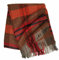 Rotfuchs Decke Wolldecke Kuscheldecke Plaid Wohndecke Karo braun-orange 100% Wolle (Merino)