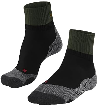 FALKE Herren Wandersocken TK2 Explore Short M SSO Merinowolle antiblasen dick 1 Paar, Schwarz (Black 3007), 44-45