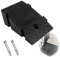 Rollstuhlrampe, 16 cm/6,3 Zoll, 19 cm/7,8 Zoll Schwellenrampe für Rollstuhl-Roller-Treppen, robuste Einfahrts-Bordsteinrampen, rutschfeste Garagen-Gummirampe (Color : Negro, Size : H:19cm/7.5)