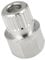 Partuto Wheel Lock Lug Nut 40/23PT - for BMW Steel Silver Tone - 1 Pc