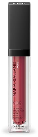 Maria Galland 505 Matte Ink Red Infinity Nr. 30 (Corail Velours), 6,5 ml, Lipgloss, Anti-Aging und feuchtigkeitsspendend, langanhaltender Matteffekt.