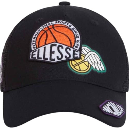 Ellesse Divida SAVA3599 011 Unisex-Kappe, schwarz, Schwarz , One size