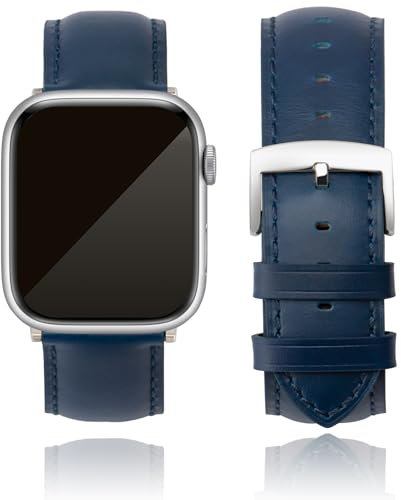 CORROPELLE Leather Watch Straps Compatible with Apple Watch 42mm 41mm 40mm 38mm for Men Women, Top Grain Genuine Leather Straps Replacement Band for iWatch Series 10 9 8 7 6 5 4 3 2 1 SE2 SE