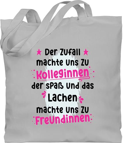 Shirtracer Baumwolltasche - Kollegen - Taschen - Der Zufall machte uns zu Kolleginnen | Kollegin Freundin | Geschenk für Kollegin Weihnachten | Für Kolleginnen Geschenkidee | Weihnachtsgeschenke für