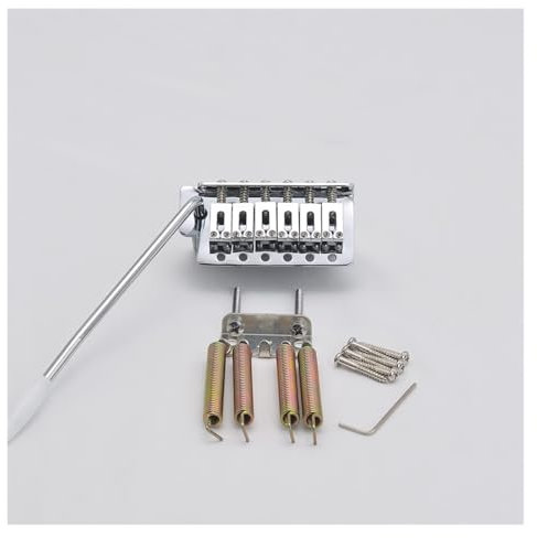 ERPSDVSSS 1 Set Rechtshänder/Linkshänder Elektrische Gitarre Tremolo System Brücke Chrom für ST Brücke Teile(Right Hand)