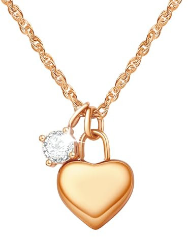 Hette rosegold damen,herz kette,halskette damen,kette rosegold,schmuck,ketten,fossil halskette damen,Valentinstag Muttertag Thanksgiving Day Beste Schmuck Geschenke für Frau,Mutter,Kinder,Freunde
