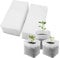 imSHHWcs 200 Sacs Non Tissés Biodégradables pour Semis/Plantation – Sac de Culture, Godets Semis & Sachets Graines (Pot Horticole sans Fond, Plateau Jardinage DIY)